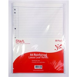 STAT RULED LOOSE LEAF REFILL PACK OF 50