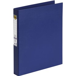 Marbig® Linen PE Binder A4 2D 25mm BLUE