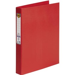 Marbig® Linen PE Binder A4 3D 25mm Red
