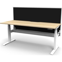 Rapidline B+1PWSCT1875 NO/WS Boost+ Single Workstation Natural Oak Top White Base