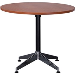 Rapidline Typhoon Round Table 750Hx1200mmD Cherry Top Black Base
