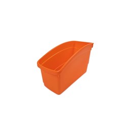 Plastic Book and Storage Tub Orange