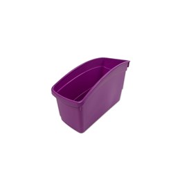 Plastic Book and Storage Tub Purple