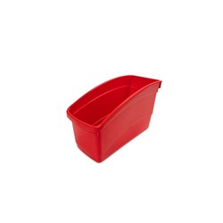 Plastic Book and Storage Tub Red