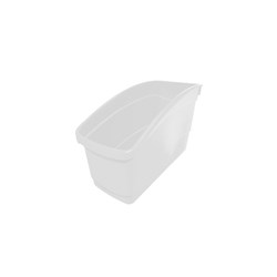 Plastic Book and Storage Tub White