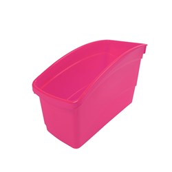 Plastic Book and Storage Tub Magenta