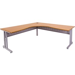 Rapidline Corner Workstation C Leg 1500Wx1500Wx750mmD Beech