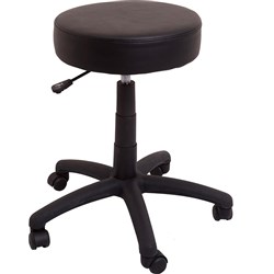 Rapid Data Desk Stool HEIGHT 450-570MM ADJUSTMENT 120KG WEIGHT DSDESK BLACK PU