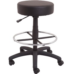 DATA STOOL DRAFTING/ COUNTER HEIGHT ADJUST 650-870 120KG WEIGHT DSCOUNTER BLACK PU