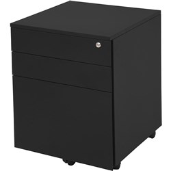 RAPIDLINE MOBILE PEDESTAL 3 Drawer 610Hx460Wx472mmD Black GMP3BL