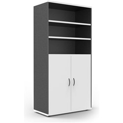 Rapid Worker Wall Unit 1800Hx900Wx450mmD Natural White and Ironstone