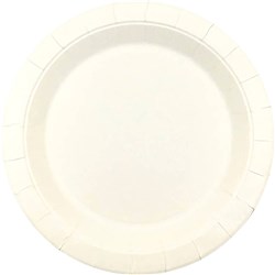 Earth Eco Round Plate 230mm Paper White pack of 50