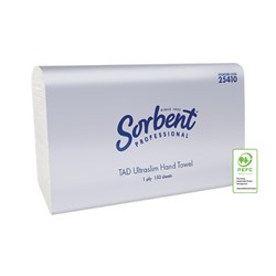 Sorbent Professional TAD Ultraslim  Hand Towel 1 Ply 150 Sheets Carton of 16