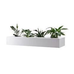 Rapidline Planter Box To Suit Go Perforated Steel Cupboard 1530W x 473D x 230mmH White