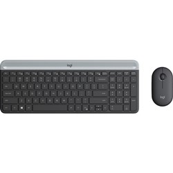 Logitech MK470 Slim Black Wireless Keyboard & Mouse Combo