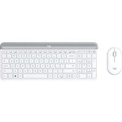 Logitech MK470 Slim White Wireless Keyboard and Mouse Combo