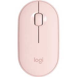 Logitech M350S Pebble Slim Wireless Mouse Rose