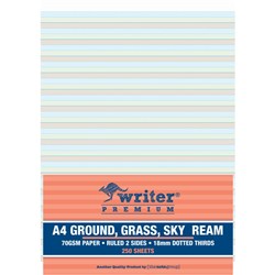 Writer Premium Ground Grass Sky A4 Ream 18mm Dotted Thirds 250 Sheets