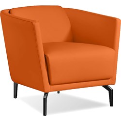 K2 Lawson Tub Chair Orange PU Leather