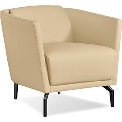 K2 Lawson Tub Chair Beige PU Leather