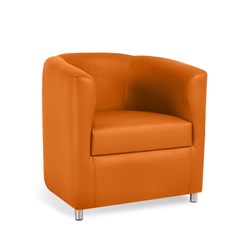 K2 Darwin Tub Chair Orange PU Leather