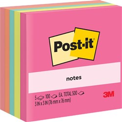 Post-it 654-5AN Notes 76x76mm Poptimistic Pack of 5