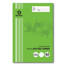 OLYMPIC BINDER BOOK A4 14MM DOTTED 3RDS 64 PAGE 105064  DB146  BTS