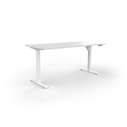 OLG Quick Stand Height Adjustable Desk 1500W x 750D x 720-1180mmH White/White