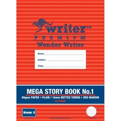 Wonder Writer Mega Story Book 1 10mm Dotted Thirds 64 Page