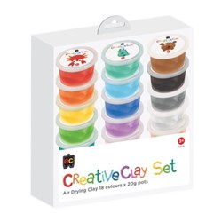 EC Creative Clay 450gm Assorted Colours Pack of 18