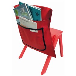 Writer Nylon Chair Bags Red, 2 Pockets