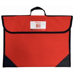 Writer Library Bag 380W x 285mmH Nylon Red With Black Reinforced Corners