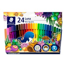 Staedtler Luna Fibre Tip Pen Pack of 24