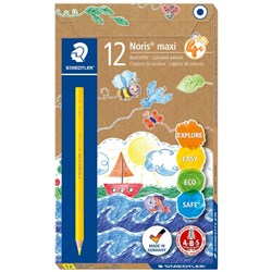 Staedtler Noris Colour Pencils Maxi Learner  Yellow Pack of 12