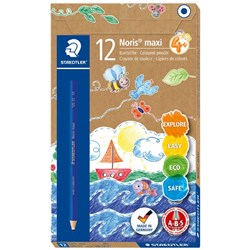 Staedtler Noris Colour Pencils Maxi Learner Blue Pack of 12