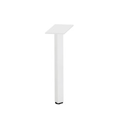 Rapidline Rapid Span Corner Workstation Square Pole For Legs And Modesty Panel White