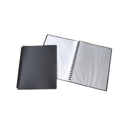 Bibbulmun Display Book A4 Blac Refillable 20 Pocket
