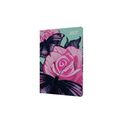Collins Billy Blue The Roses Diary A5 Week To View Butterfly