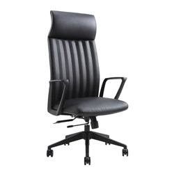 Buro Artemis High Back Office Chair Black PU Seat And Back