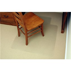 MARBIG ECONOMY CHAIR MAT Low Pile Carpet Small 910mm x 1210mm Clear