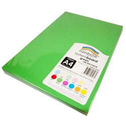 RAINBOW SYSTEM BOARD A4 Green 150GSM Pack of 100