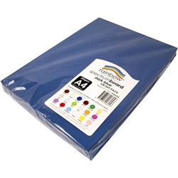 Rainbow Spectrum Board 220GSM A4 Dark Blue PK100 SHEETS