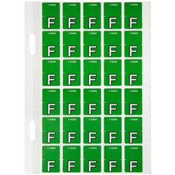 AVERY LATERAL FILING LABEL "F" TOP TAB PKT 150 LIGHT GREEN