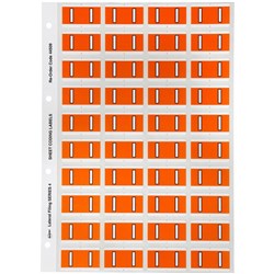 AVERY ALPHABET CODING LABEL I Side Tab 25x42mm Orange