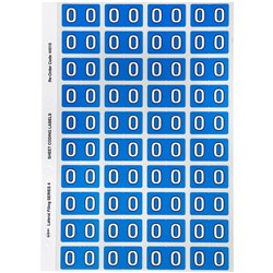 AVERY ALPHABET CODING LABEL O Side Tab 25x42mm Blue