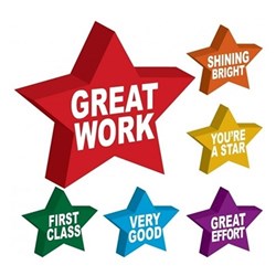 Avery Merit Stickers 3D Stars Pack of 96