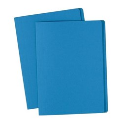MANILLA FOLDERS DARK BLUE BOX 100 FOOLSCAP