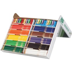 CRAYOLA TRIANGULAR PENCILS 240 Assorted Classpack 12 Colo