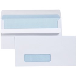 CUMBERLAND WINDOWFACE ENVELOPE DLX 120x235 SelfSeal Sec 80gsm Box of 500