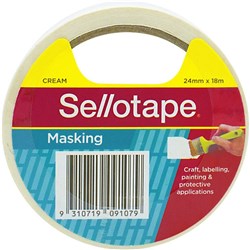 Sellotape Masking Tape24mmx18m 24mmx18m Beige